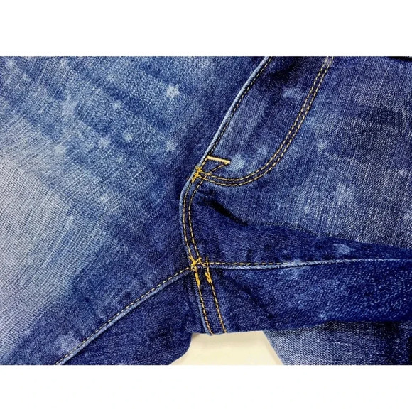 Sonoma denim bermuda shorts stretch star print size 4 casual - Picture 2 of 4